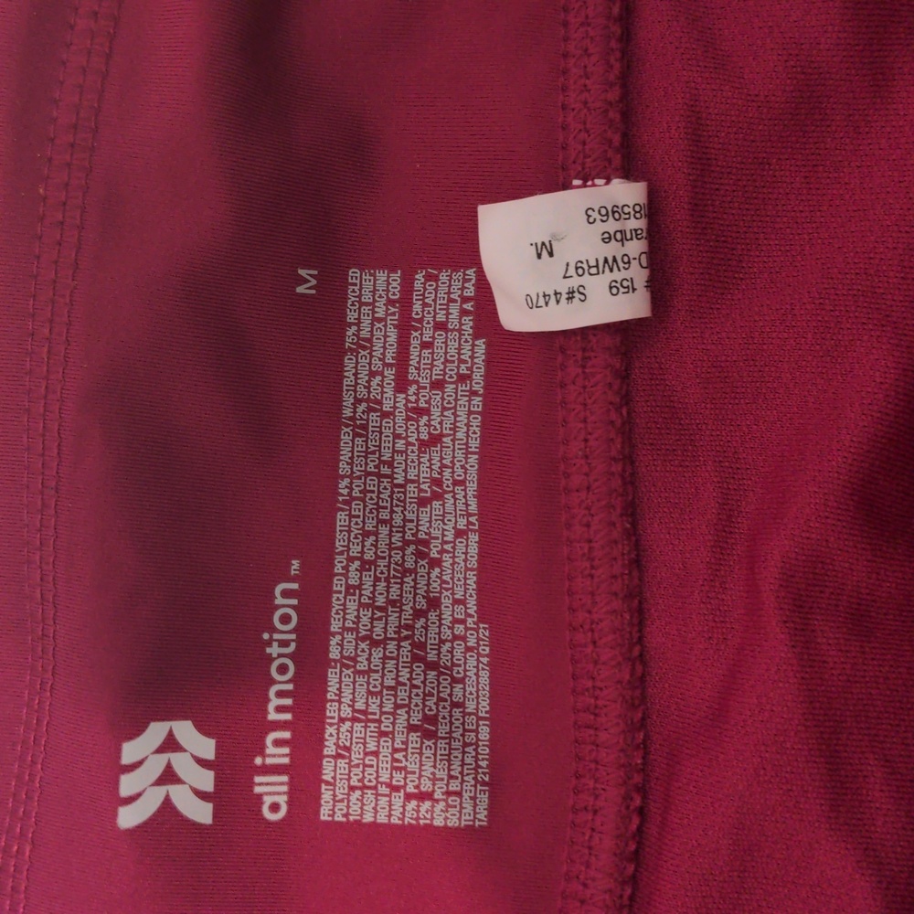 All in motion purple athletic Summer shorts size medium - Picture 2 of 7